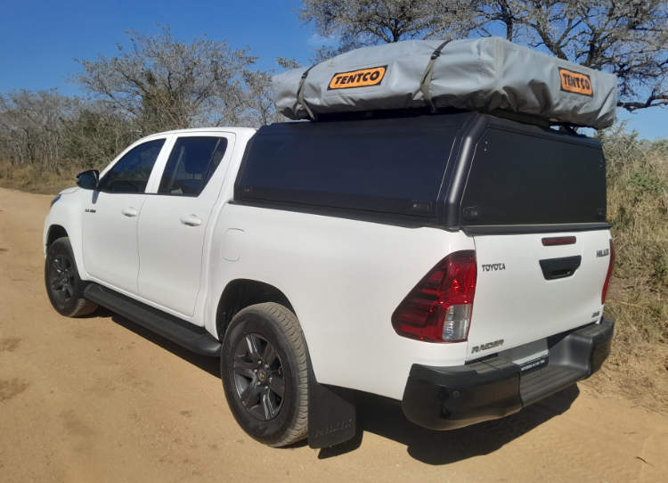 soutafrica4x4hire – kruger park – 2026 toyota hilux rear view